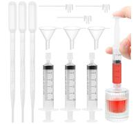 5 Ml Perfume Refill Tool Kit - 12 PCS Travel Perfume Dispenser Transfer Set with Funnels, Syringes, Pumps & Droppers, Plastic Perfumes Funnel Cosmetic Liquid Dispenser Tool for Liquid Small Bottle