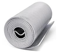 5 MM Reflective Insulation Foam Roll 15.7" x 12.95 Ft, Water Heater Blanket Insulation Wrap Foam Core Radiant Barrier Double Side Aluminum Foil Thermal Shield for Water Heater Tank Window Garage Door