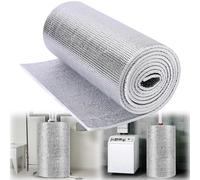 5 MM Reflective Insulation Water Heater Blanket Insulation Wrap, 15.7" * 9.8ft Double Side Aluminum Foil Hot Water Heater Cover Hot Water Heater Jacket for Winter Water Heater Tank Heater Insulation