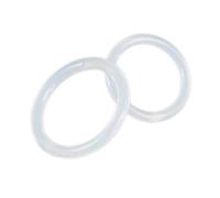 5 mm X 195 mm X 205 mm, White VMQ Rubber O-Rings Seals Gasket, 2 Pcs