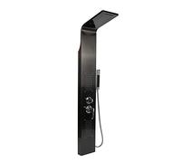 5-Mode inless Steel Shower Panel System Wall-Mounted Brushed Shower Column Rainfall & Spray 15"x47"x130cm Modern Bathroom Upgrade.