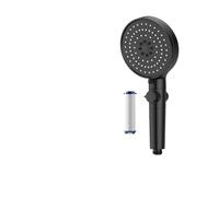 5 Modes Shower Head High Pressure Adjustable Showerheads with Hose Water Saving One-Key Stop Spray Nozzle Bathroom Accessories(Black)