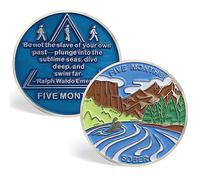 5 Month Sobriety Coin AA Chips and Medallions Five Month Sobriety Chip Sobriety Gifts for Men Women Alcoholics Anonymous Gifts Addiction Recovery Gift