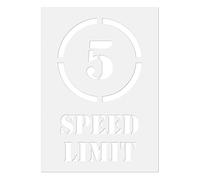 5 MPH Speed Limit Stencil - Reusable Industrial Floor & Wall Sign Template - Sign Making Stencil by CraftStar (Large (A1))