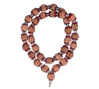 5 Mukhi Rudraksha Guru Kantha From Nepal/ 5 Mukhi Rudraksha Guru Kantha From Nepal With Crystal (Collector), 0, Wood, No Gemstone, 0, Wood, No Gemstone