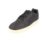 Jimmy Choo Nike Womens Ebernon Low Prem Trainers Black - Gold Atanado Veg Leather - Size UK 5