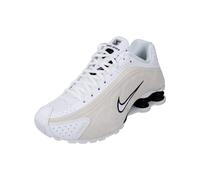 Nike Women's Shox R4 Shoes, Summit White/Black/Lt Orewood, 5