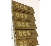 5 OCB GOLD SLIM KING SIZE SMOKING PAPERS WITH 5 OCB PERFORATED FILTER TIPS SPECIAL DEAL BY TRENDZ