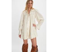 5 O'clock Time Mini Dress at Free People in Tea, Size: Large - female