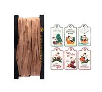 5 of Pack Christmas Wrapping Paper Sheets Kraft Wrapping Paper 19.68"x27.55" Christmas Pattern With Bouquets and Double-Sided Adhesive (F, One Size)