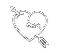 (5, One size) Valentine's Day decoration Metal Cutting Dies Stencils For DIY Scrapbooking Decorative Embossing Handcraft Die Cutting