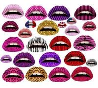 5 or 10 mixed Lips Temporary Tattoos transfer stickers mixed designs - by Fat-catz-copy-catz (5x lips tattoos)