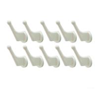 5 or 10 Pack Radiator Hooks for Heated Towel Racks, No Drilling Needed, Plastic Hooks for Hanging Towels, Clothes, and Accessories (10PCS)