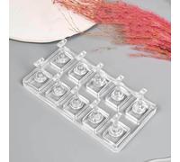 5 or 10 Space None Nails Display Rack Clear Acrylic Construction for Manicure Training and Retail Transparent None Nails Stand