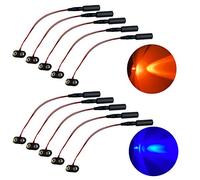 5 orange 5 blue micro effects lights for Christmas props theatrical costumes 9 volt led spotlight