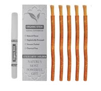 5 Organic Dental Sticks with Holder | Chewable Toothbrush for Teeth Whitening &Fresh Breath | Eco-Friendly, Biodegradable & Anti-Bacterial