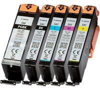 5 Original Setup Canon PGI580 - CLI581 Ink Cartridges Set for Canon Printer TS8100 TS8150 TS8151 TS8152 TS9100 TS9150 TS9155 TS9500 TS9540 TS9541C TS9550 TS9551C TR7500 TR7550 TR8500 TR8550