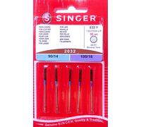 5 Original Singer Sewing Machine Needles 2032 Thickness 90/14 & 100/16 for Leather 130/705 H LR