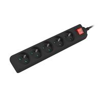 5-Outlet Extension Lead with Switch PS1-05E-0150-BK
