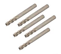 5-Pack 1/4inch Shank End Mill 4 for flute HSS Cutting Tool 5-Pack | TiAlN coating, heat resistant, suitable for hard metals, extended tool life, silver finish
