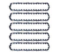 5-Pack 10-Inch Chainsaw Chains Compatible with Ryobi, Craftsman, Poulan, Greenworks, Echo & More （3/8" LP Low-Profile Pitch .050" Gauge 40 Drive Links）