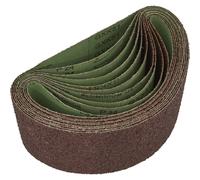 Loops 5 PACK - 100mm x 610mm Sanding Belts - 24 Grit Aluminium Oxide Cloth Backed Set Loops Multicolor