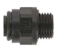 5 Pack 10mm X 1/4" Straight Adapter Metric Pipe / Imp Thread Pneumatic Coupling