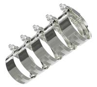 5 Pack - 110mm > 140mm Worm Drive Jubilee Type Hose Pipe Clips Zinc Plated