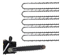 5 Pack 12 Inch Chainsaw Chain 45 Drive Links .50" Gauge, .3/8" Pitch Replacement Chains Compatible with ECHO, EFCO, EARTHWISE, GREENWORKS, HOMELITE