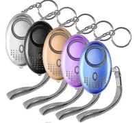 5 Pack 140db Personal Security Alarm Keychain With Led Light,personal Alarm