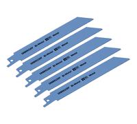 5 PACK 150mm Bi-Metal Reciprocating Saw Blade - 18 TPI - Milled Side Set Teeth
