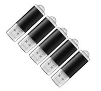 5 Pack 16GB Plastic Black USB Flash Drive Pocket-sized Data Storage Stick for Entertainment & Office Use
