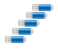 5 Pack 16GB Plastic Blue USB Flash Drive Wide System Compatibility Flash Drive for Photo Video Music Files