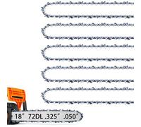 5 Pack 18 Inch Chainsaw Chain for Husqvarna .325" Pitch .050" Gauge 72 Drive Link Fits Husqvarna 440 445 435 450 545 Echo CS-400, Oregon H72 M72 (5 Chains)