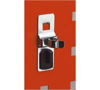 5 PACK - 19mm Spring Clip Tool Storage Hook - Square PERFO Mount - Push Pull Arm