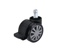 (5 Pack) 2.5 Inch Computer Chair Accessories/Office Chair Colorful Casters PU Retaining Ring Computer Chair/Swivel Casters(Gray-11X22mm)