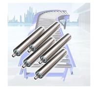 5 Pack 2" SS Conveyor Rollers - Heavy Duty Replacement for Factory Production Lines & Table Saws (600MM) -High Performance Industrial Grade