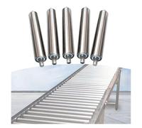 5-Pack 2" Stainless Steel Conveyor Rollers - 24" Long Heavy-Du Non-Powered Roller Shafts for Industrial & Home Use (L1000MM) - Replacement Solut