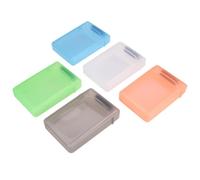5 Pack 3.5 Inch Hard Drive Protection Case for Nas Storage | PP and EVA Build, Front Label Panel, Shockproof Insert, Vertical Stack Design, Home Archive Use Random Color