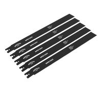 5 PACK 300 x 25 x 1mm Pipe Saw Blades - 10-14 TPI - Rigid Flexible Pipe Cutting