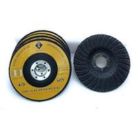 5 Pack 4 1/2 inch Semi-Flex Fiberglass Backing Abrasive Grinding Disc for Angle Grinder, for Granite, Marble, Stone, Glass (36 grit)