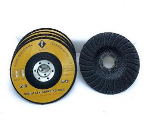 5 Pack 4 1/2 inch Semi-Flex Fiberglass Backing Abrasive Grinding Disc for Angle Grinder, for Granite, Marble, Stone, Glass (36 grit)