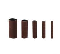 5-Pack 4.5-Inch Spindle Sanding Drum Sleeves for Oscillating Spindle Sanders - 80/150/240 Grit Abrasive Paper Rolls, 115 mm Length, Compatible with(Grit 240)