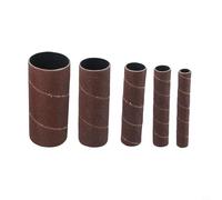 5-Pack 4.5-inch Spindle Sanding Sleeves for Oscillating Spindle Sanders - 80/150/240 Grit Abrasive Drum Covers, 115 mm x 26 mm, Compatible(Grit 150)
