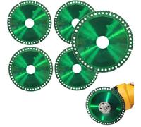 5 Pack 4-Inch Diamond Cutting Discs for Angle Grinder - Super-Thin 1mm Multi-Functional Blades, High-Speed & Chip-Free Cutting for Metal, Stone, Aluminum, PVC - Indestructible Disc 2.0 (Wordless)