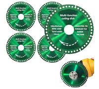 5 Pack 4-Inch Diamond Cutting Discs for Angle Grinder - Super-Thin 1mm Multi-Functional Blades, High-Speed & Chip-Free Cutting for Metal, Stone, Aluminum, PVC - Indestructible Disc 2.0 (Word)