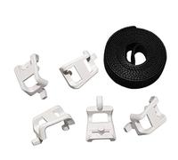 5-Pack 49605-AST Plastic Saddle Tie Kit, for Cable Management in Structured Media Center