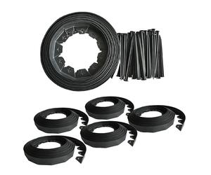 (5 Pack - 50m) KCT 10 Metre Flexible Plastic Lawn Edging Grass Border with Pegs