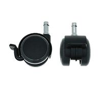 5 Pack 50mm Soft Wheel Castor, Replacement Castors For Chairs, Office Chair Wheel, Swivel Castors, Castors With Brake