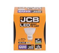 [5 Pack] 5w = 50w LED GU10 Spotlight 100deg 4000k Cool White 370lm's (JCB S12499)